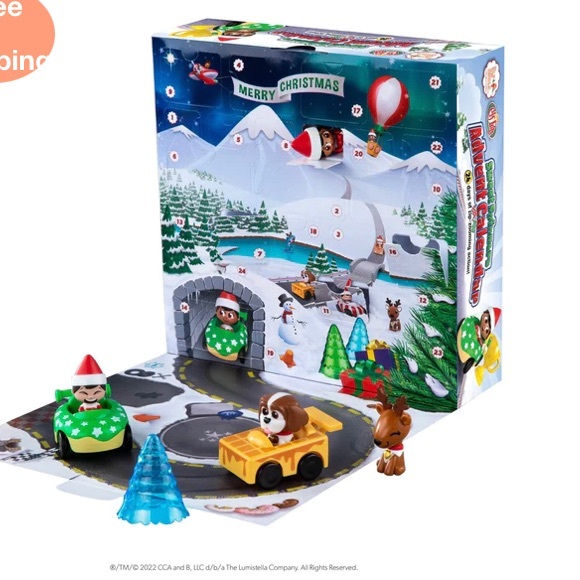 ELF ON THE SHELF ELF PETS ADVENT CALENDAR NEW 24 PCS FUN CARS CHRISTMAS 🎄HOLIDAY - Picture 4 of 14